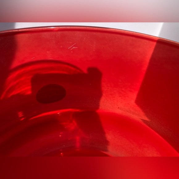 Vintage Mid Century Handmade in Poland Large Art Glass Vase 11.75" Tall Bamboo - Picture 11 of 16